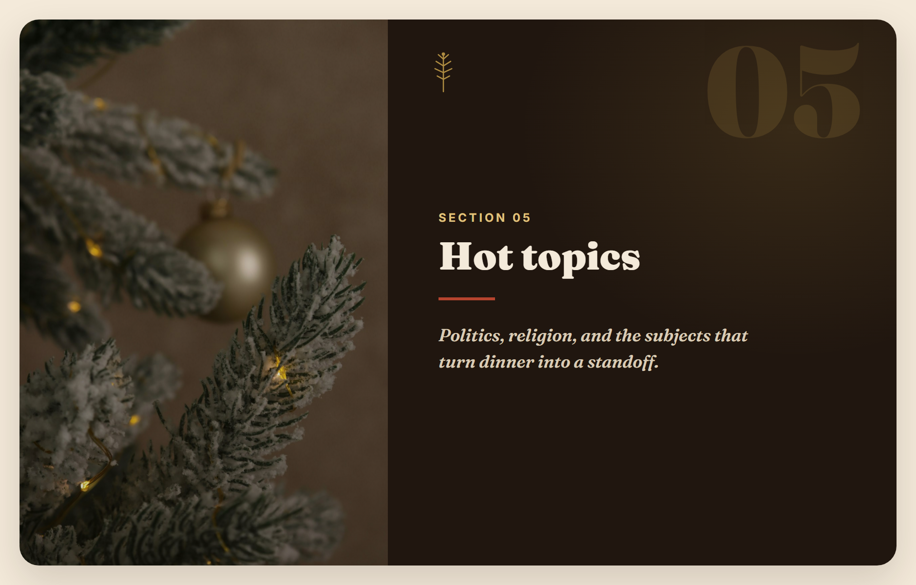 Section 5: hot topics